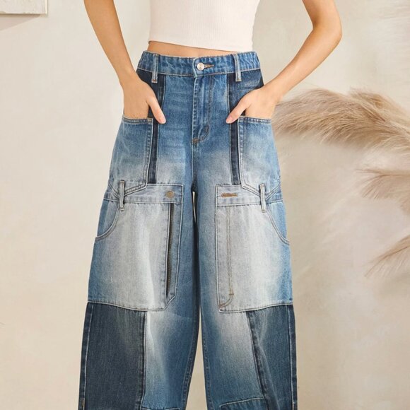 OLI & Hali Womens Upside Denim Jeans Size Small Wide Leg NEW - Picture 7 of 7